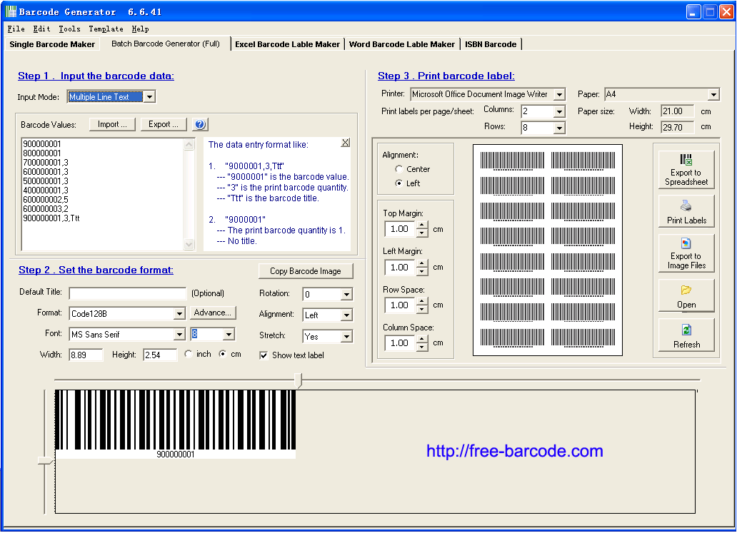 Barcode generator download free